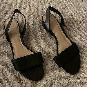 Aldo leather slip on sandals